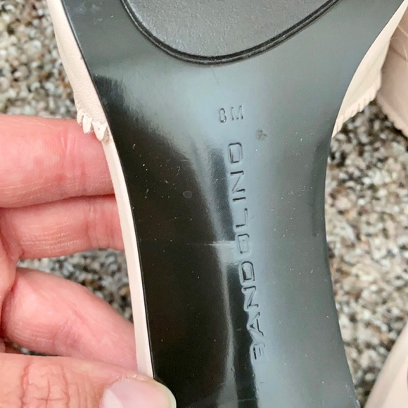 Bandolino Light Pink Rose Kitten Heel Sandal Ribbon Bow Accent - Picture 4 of 8